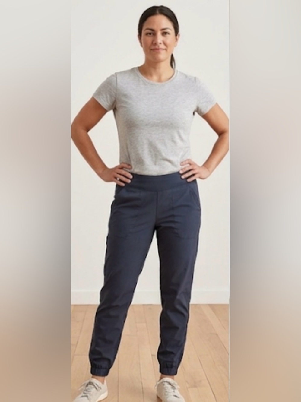 Patagonia Women's Happy Hike Studio Pants - Smolder Blue - Size Medium